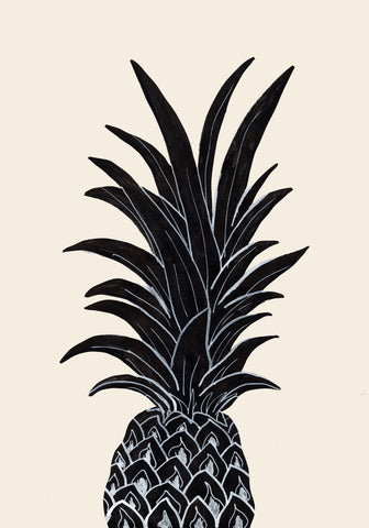 Black Pineapple - Wall Art - By 1x Studio- Gallery Art Company