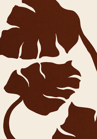 Monstera Canvas Brown - Wall Art - By 1x Studio- Gallery Art Company