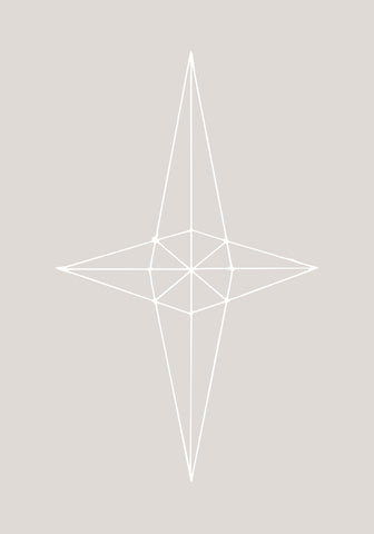 Grid Star Grey - Wall Art - By 1x Studio II- Gallery Art Company