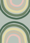 Double Rainbow Green - Wall Art - By 1x Studio- Gallery Art Company