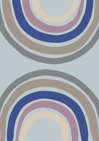 Double Rainbow Blue - Wall Art - By 1x Studio- Gallery Art Company