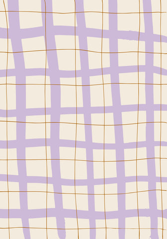 Lilac Grid - Wall Art - By 1x Studio- Gallery Art Company