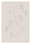 Two Doves - Wall Art - By 1x Studio II- Gallery Art Company