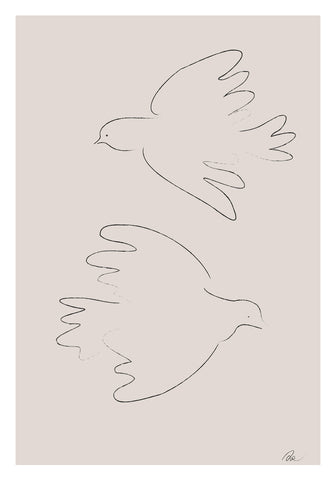 Two Doves - Wall Art - By 1x Studio II- Gallery Art Company