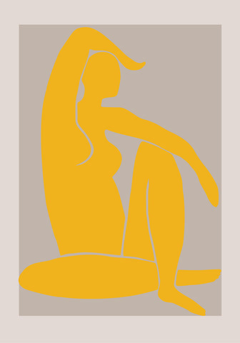 Yellow Figure - Wall Art - By 1x Studio II- Gallery Art Company