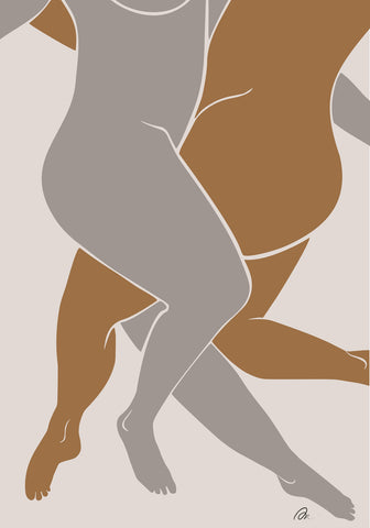 Lovers Beige - Wall Art - By 1x Studio II- Gallery Art Company