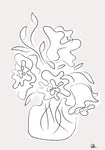 Flower Bouquet Grey - Wall Art - By 1x Studio II- Gallery Art Company