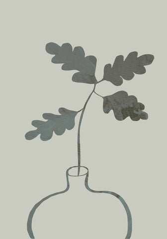 Green Oak Plant - Wall Art - By 1x Studio- Gallery Art Company