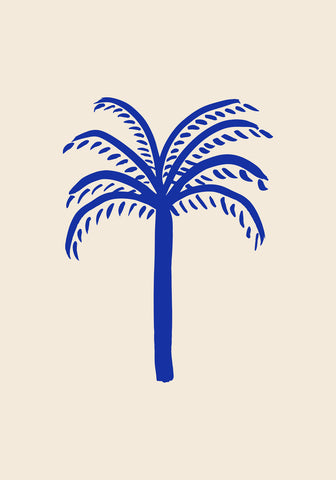 Blue Palm - Wall Art - By 1x Studio- Gallery Art Company