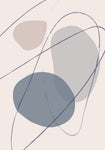 New Shapes Blue No 2 - Wall Art - By 1x Studio- Gallery Art Company