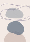 New Shapes Blue No 4 - Wall Art - By 1x Studio- Gallery Art Company