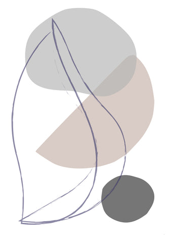 New Shapes Beige 01 - Wall Art - By 1x Studio- Gallery Art Company