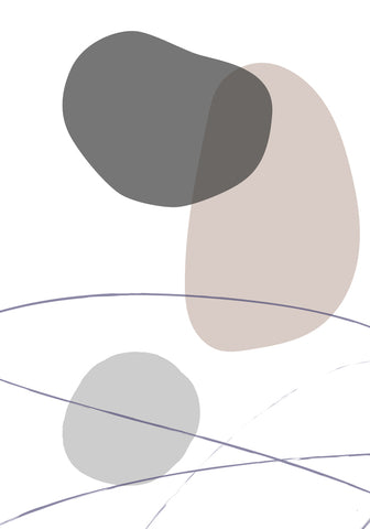 New Shapes Beige 03 - Wall Art - By 1x Studio- Gallery Art Company