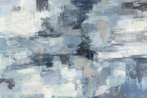In the Clouds Indigo and Gray - Wall Art - By Silvia Vassileva- Gallery Art Company