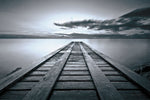 Cosmic Dock BW - Wall Art - By Katherine Gendreau- Gallery Art Company