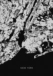 map_new york_002_black - Wall Art - By 1x Studio II- Gallery Art Company