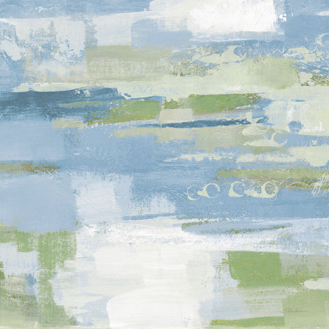 Urban Walkway II Blue and Green - Wall Art - By Silvia Vassileva- Gallery Art Company