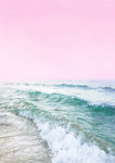 Pink Sky Beach - Wall Art - By Kathrin Pienaar- Gallery Art Company