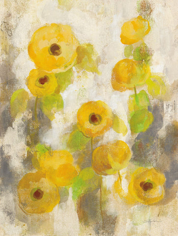 Floating Yellow Flowers II - Wall Art - By Silvia Vassileva- Gallery Art Company