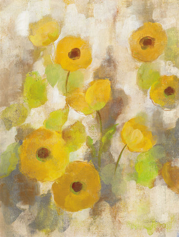 Floating Yellow Flowers III - Wall Art - By Silvia Vassileva- Gallery Art Company