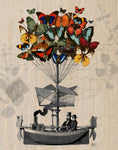 Butterfly Airship - Wall Art - By Fab Funky- Gallery Art Company