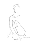 Nude Contour Sketch II - Wall Art - By Ethan Harper- Gallery Art Company
