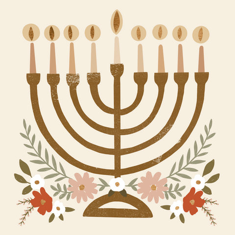 Natural Hanukkah II - Wall Art - By Victoria Barnes- Gallery Art Company