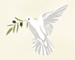 Olive Branch Dove II - Wall Art - By Annie Warren- Gallery Art Company