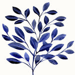 Deep Blue Branch II - Wall Art - By Annie Warren- Gallery Art Company