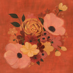 Burnt Orange Bouquet II - Wall Art - By Grace Popp- Gallery Art Company