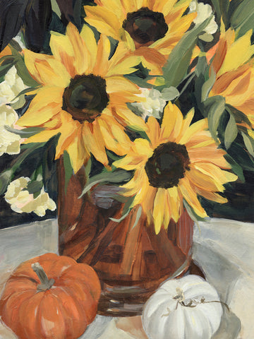 Sunflower Vase I - Wall Art - By Annie Warren- Gallery Art Company