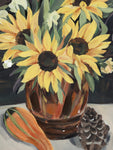 Sunflower Vase II - Wall Art - By Annie Warren- Gallery Art Company