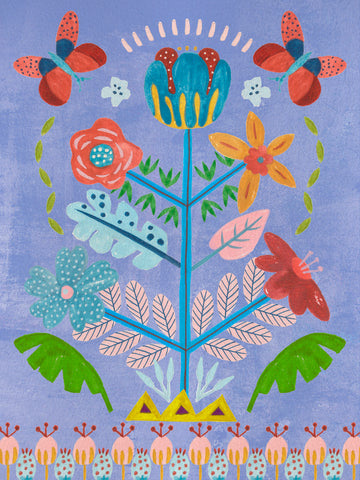 Embroidered Garden I - Wall Art - By Melissa Wang- Gallery Art Company