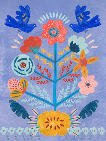 Embroidered Garden III - Wall Art - By Melissa Wang- Gallery Art Company