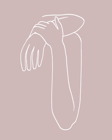 Linear Embrace II - Wall Art - By Annie Warren- Gallery Art Company