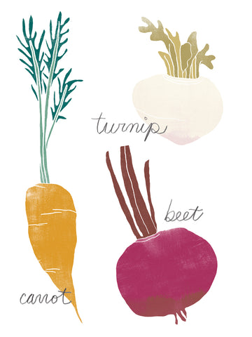 Simple Veggies I - Wall Art - By June Erica Vess- Gallery Art Company