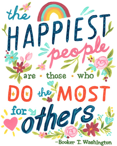 Booker T Washington Quote I - Wall Art - By June Erica Vess- Gallery Art Company