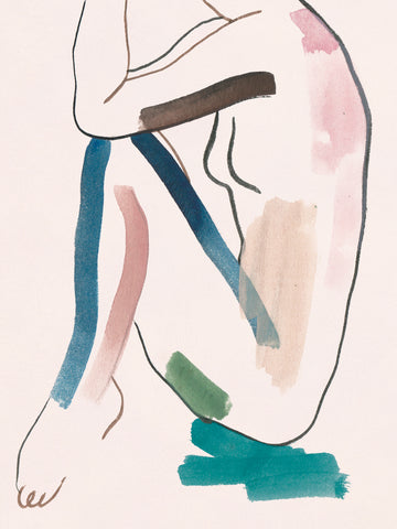 Seated Female Figure VI - Wall Art - By Melissa Wang- Gallery Art Company