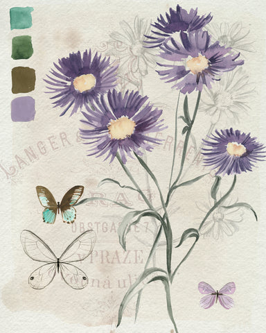 Field Notes Florals III - Wall Art - By Jennifer Paxton Parker- Gallery Art Company