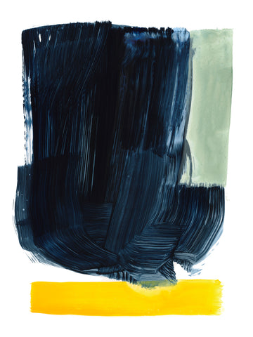 Navy Blue Field II - Wall Art - By Victoria Barnes- Gallery Art Company