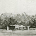 Solemn Barn Sketch II - Wall Art - By Emma Caroline- Gallery Art Company