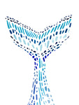 Mosaic Tail II - Wall Art - By Annie Warren- Gallery Art Company