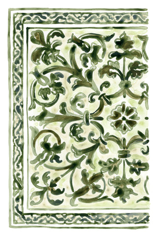 Sage Panel Motif III - Wall Art - By June Erica Vess- Gallery Art Company