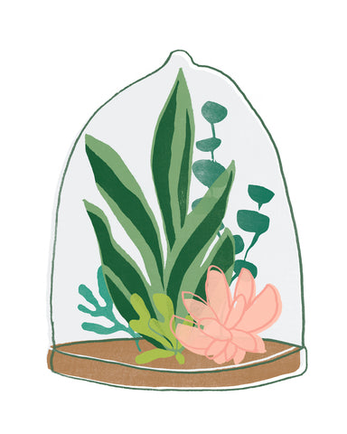 Terrarium Cameo VII - Wall Art - By June Erica Vess- Gallery Art Company