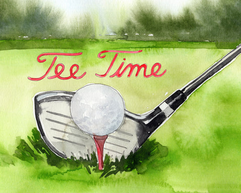 Tee Off Time III - Wall Art - By Jennifer Paxton Parker- Gallery Art Company