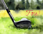 Tee Off Time IV - Wall Art - By Jennifer Paxton Parker- Gallery Art Company