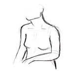 Linear Nude II - Wall Art - By June Erica Vess- Gallery Art Company