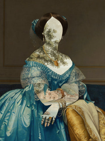 Royal Collage I - Wall Art - By Victoria Barnes- Gallery Art Company