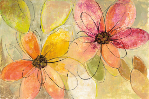Neon Floral - Wall Art - By Silvia Vassileva- Gallery Art Company