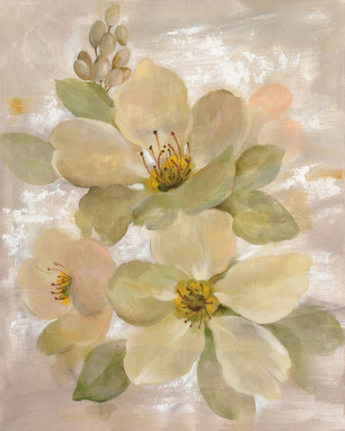 White on White Floral I - Wall Art - By Silvia Vassileva- Gallery Art Company